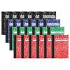 Better Office Products Mini Comp Books, 4.5in. x 3.25in. 80 Shts, Narrow Ruled, Marble Cvrs, Red, Blue, Black, Green, 24PK 25524